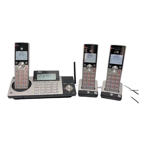 AT&T CL83417 DECT 6.0 3 Handset Cordless Phone - Picture 1 of 9
